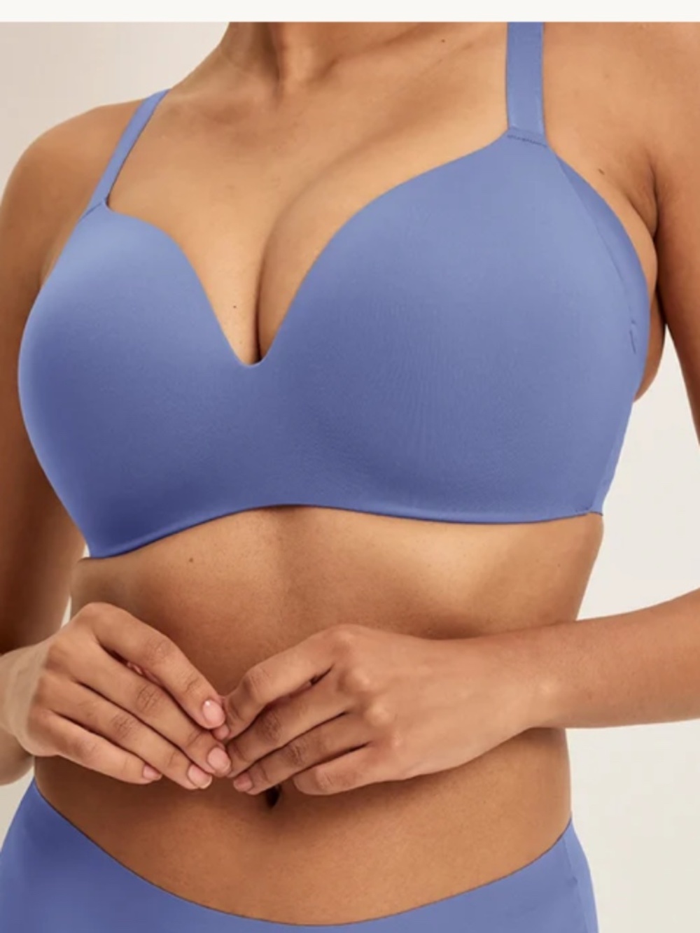 Knix Wingwoman Contour Bra Sz 8+ in Blue Slate